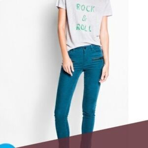 Zadig & Voltaire Eva Zip Slim Pants - Size S/36